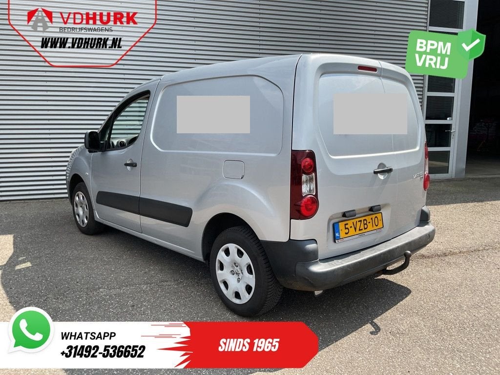 Peugeot Partner 1.6 HDI 90 pk EXPORT APK 01-'27/ 3.Pers/ Tre, Auto's, Schuifdeur, 129 g/km, Bedrijf, Zilver of Grijs