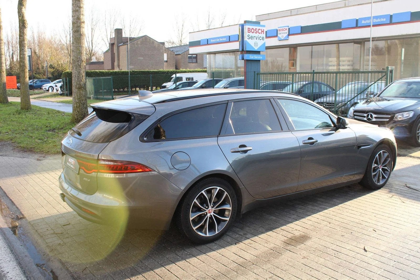 Jaguar XF Sportbrake 2.0 D Prestige Pano/Leder/Navi/Camera, Autos, Cuir, Argent ou Gris, Achat, Entreprise