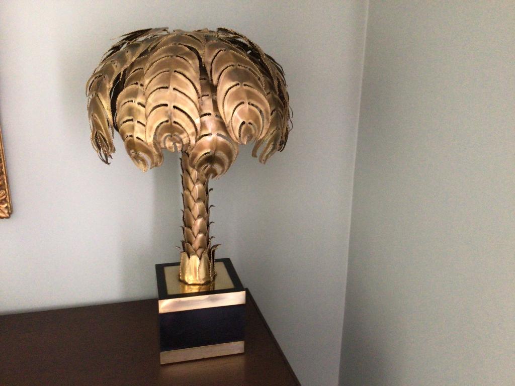 Lampe de palmier Maison Jansen, Enlèvement
