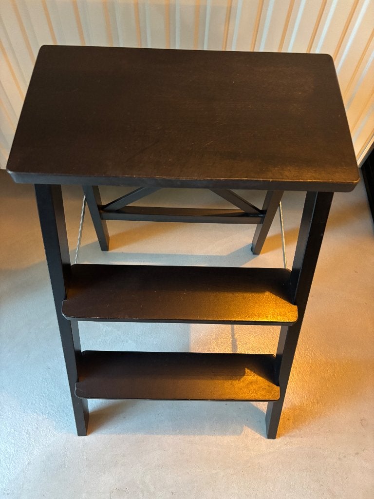 Ikea Bekvåm opstapje/kruk donkerbruin, Ophalen, Overige typen, Gebruikt, Scandinavisch