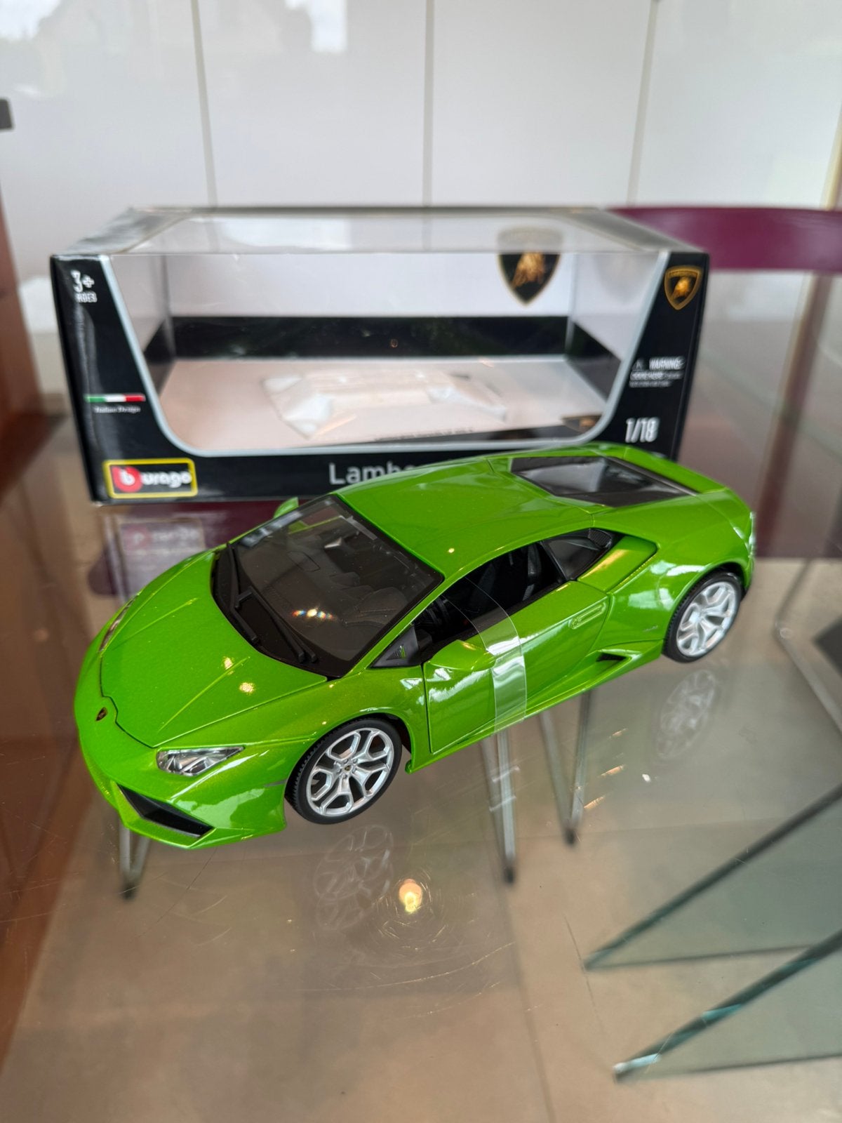 Superbe Lamborghini Huracán LP 610-4 en boite, Enlèvement ou Envoi, Comme neuf, Voiture, Burago