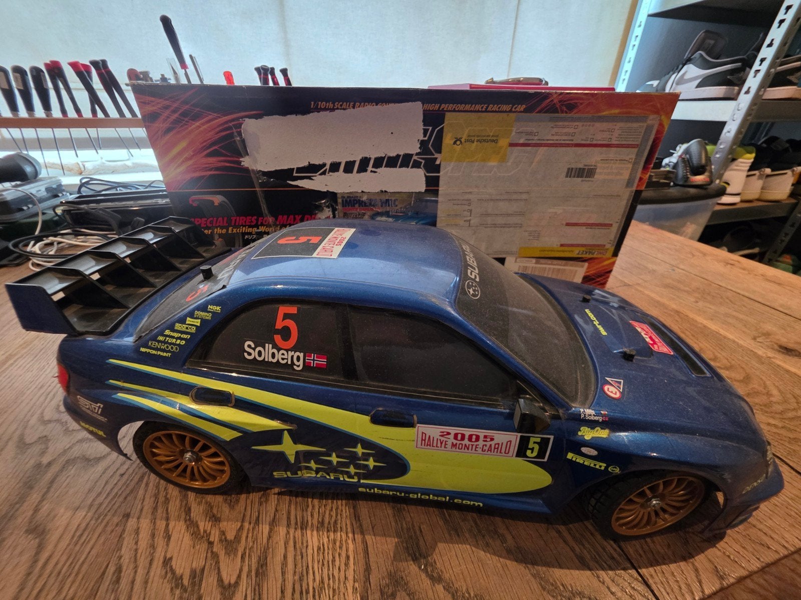 Tamiya TT-01D Chassis Subaru Impreza WRC RC Drift spec 58349, Ophalen