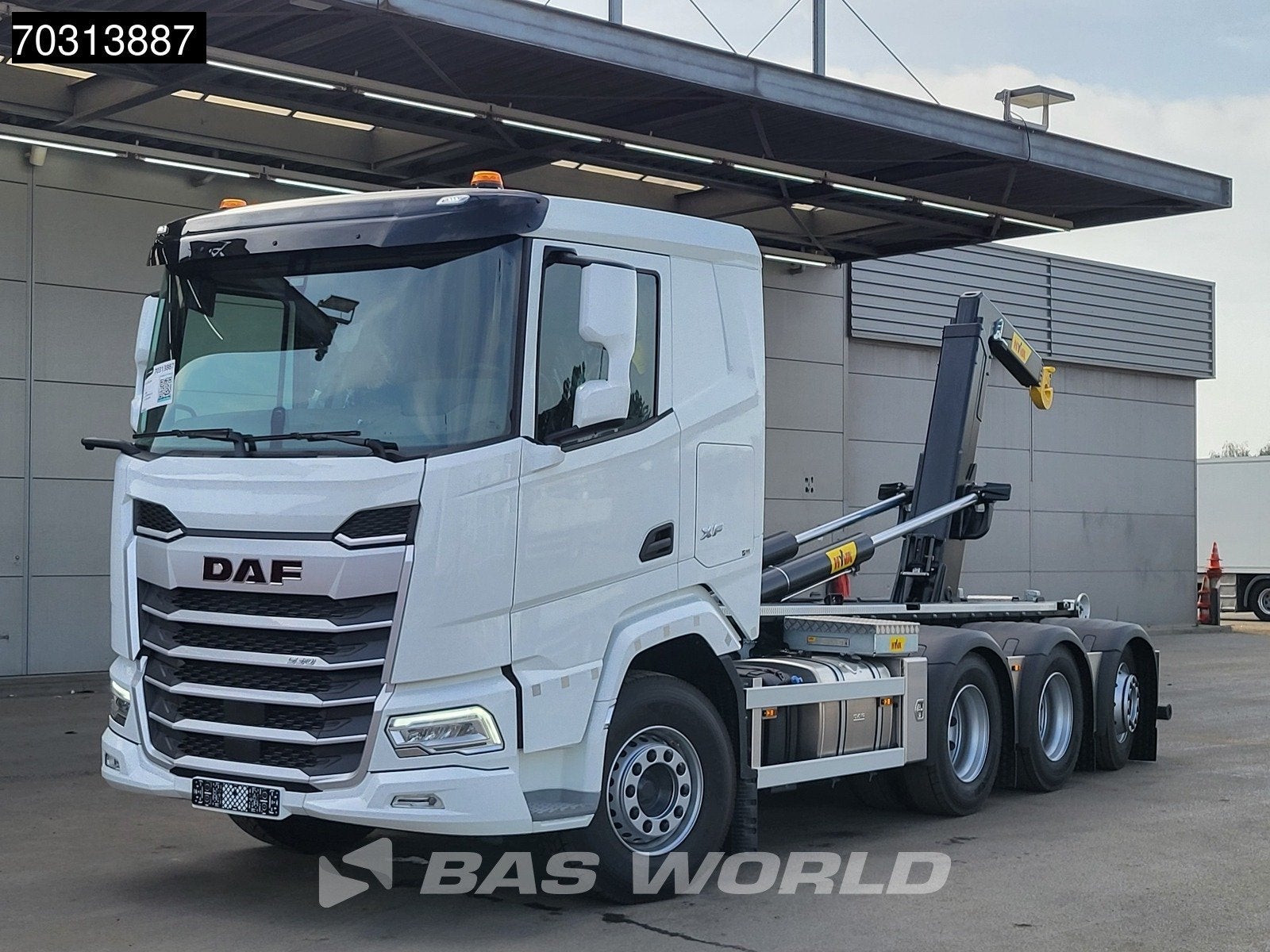 DAF XF 530 8X4 NEW 30tons HYVA 30-60-S Heavy Duty Containers, Auto's, Vrachtwagens, Automaat, Stof, Wit, Bedrijf