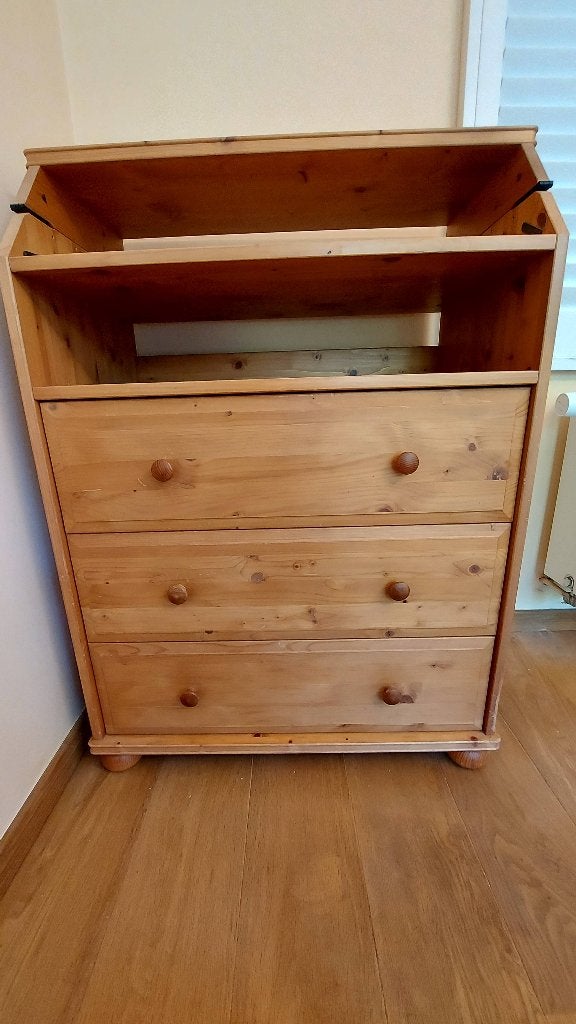 Ladekast inclusief commode, Huis en Inrichting, Kasten | Ladekasten, Ophalen, Gebruikt, Grenenhout
