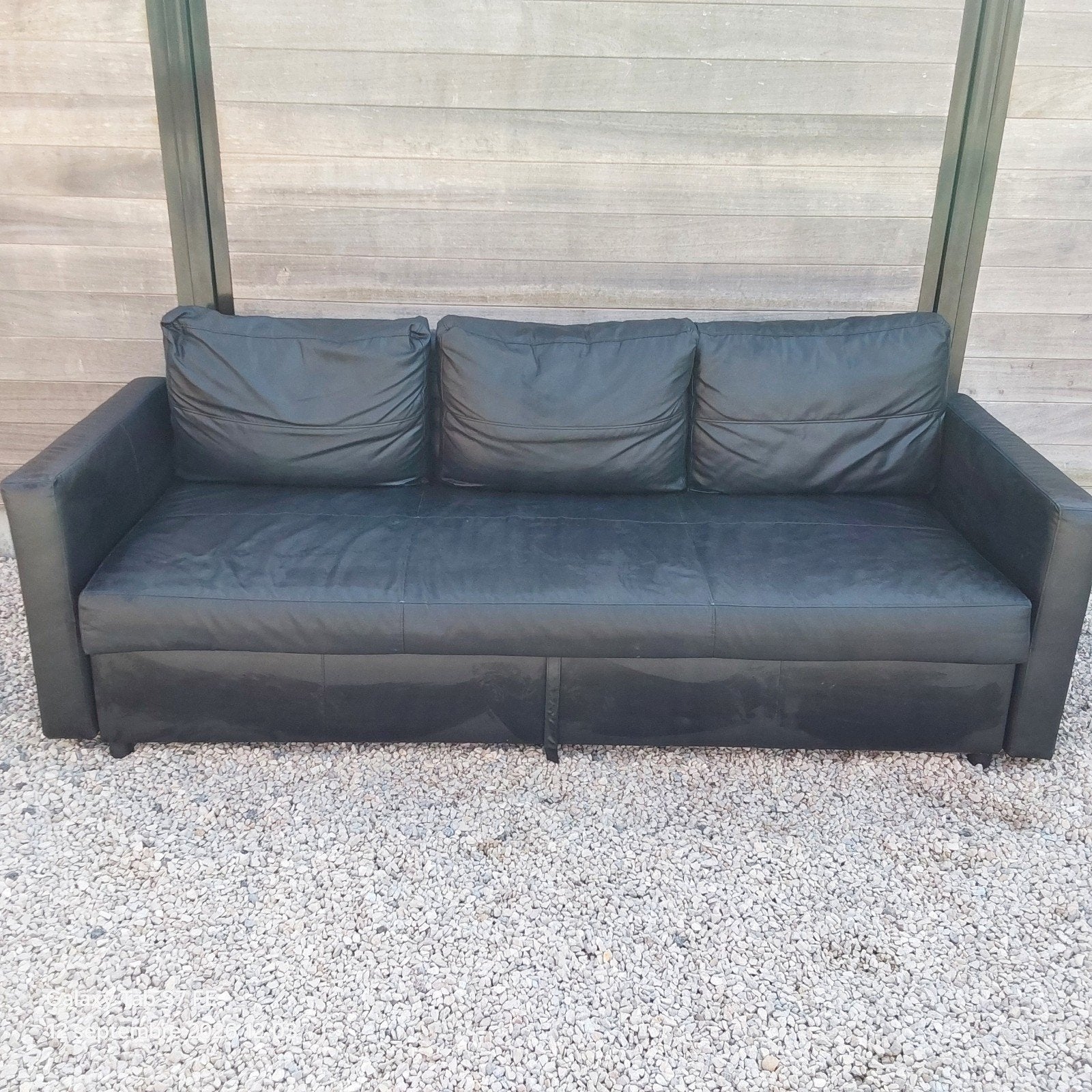 grand canapé lit, 100 à 125 cm, Banc droit, Comme neuf, Enlèvement