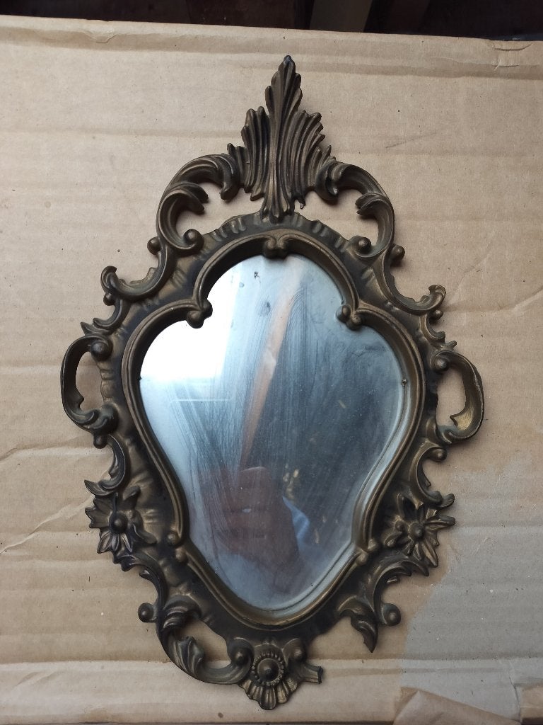 Elegante vintage barok spiegel, Antiek en Kunst, Ophalen of Verzenden
