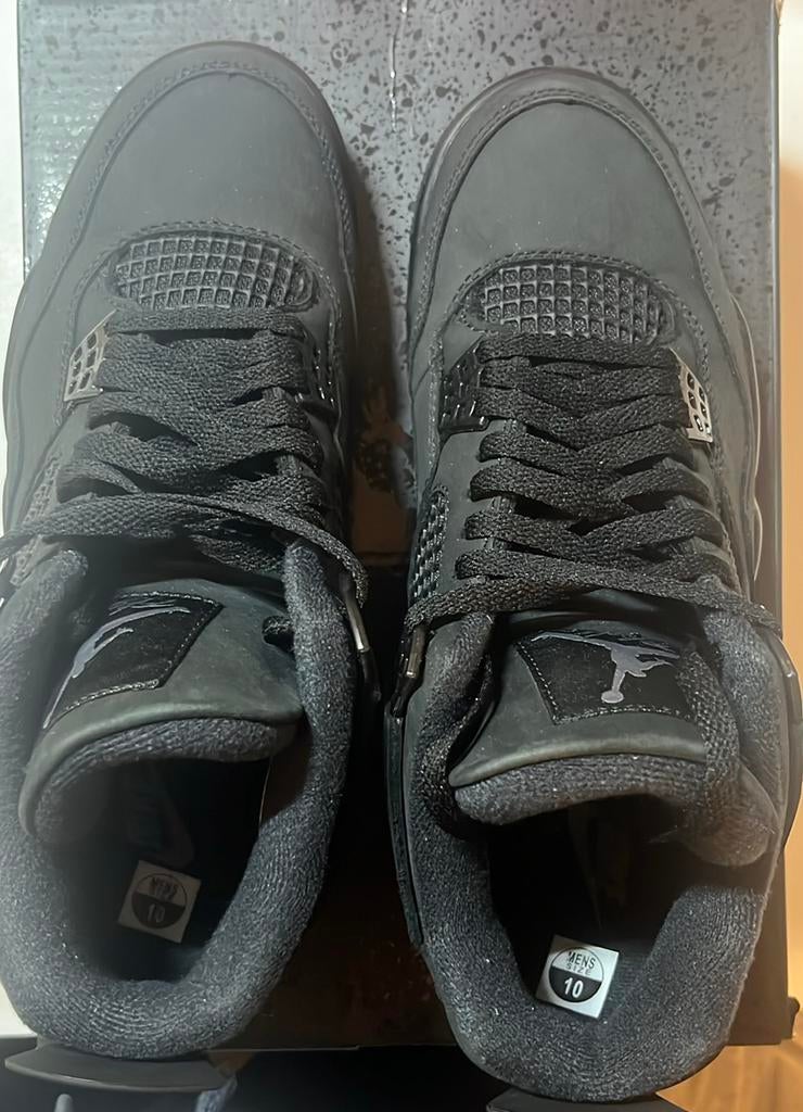 Air Jordan 4 black cat, Kleding | Heren, Verzenden, Zwart, Nieuw, Sneakers