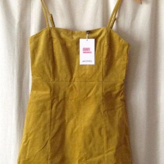 Nieuwe Monki S-jurk met bandjes, Kleding | Dames, Geel, Nieuw, Ophalen of Verzenden, Maat 36 (S)
