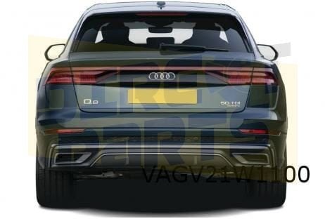 Audi Q8 achterlichtbalk midden (op achterklep) Origineel! 4M, Autos : Pièces & Accessoires, Neuf, -, -, Audi