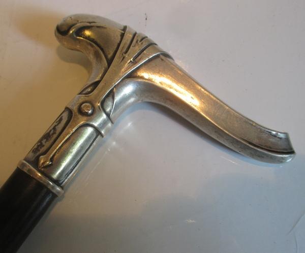 schitterende zilveren art nou nouveau wandelstok  313, Antiek en Kunst, Verzenden