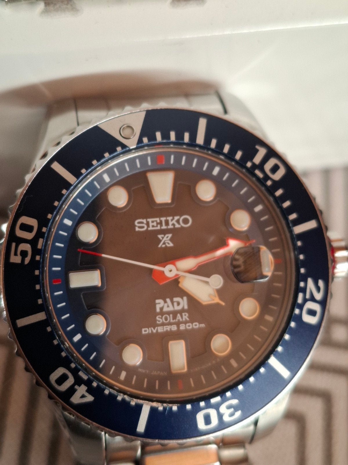montre seiko padi solaire originale comme neuf, Enlèvement, Seiko