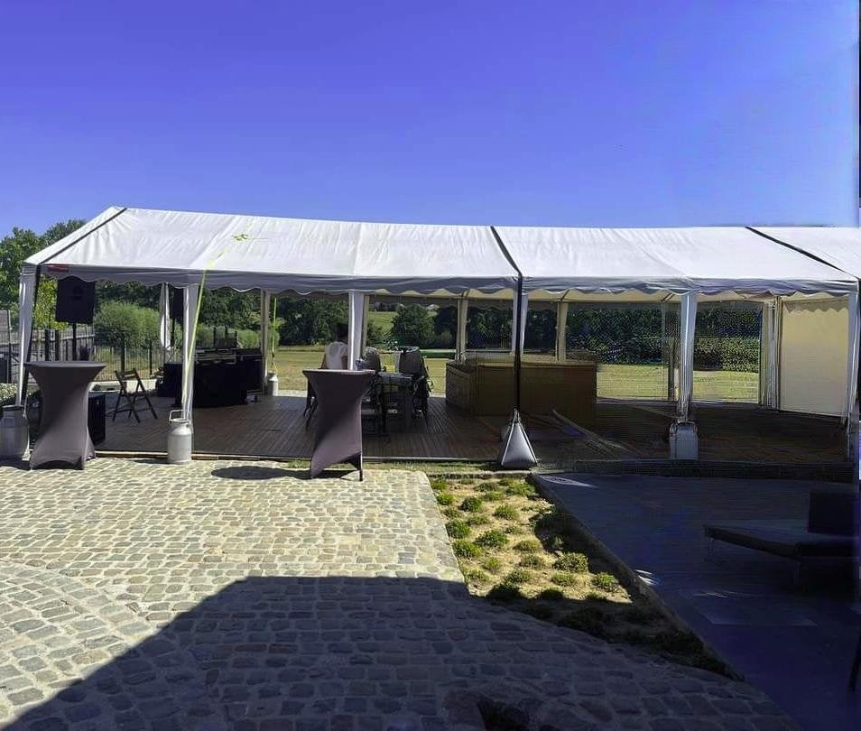 Partytent 6x12m PVC (brandvertragend), Tente de réception, Enlèvement, 2 mètres ou plus, 8 mètres et plus
