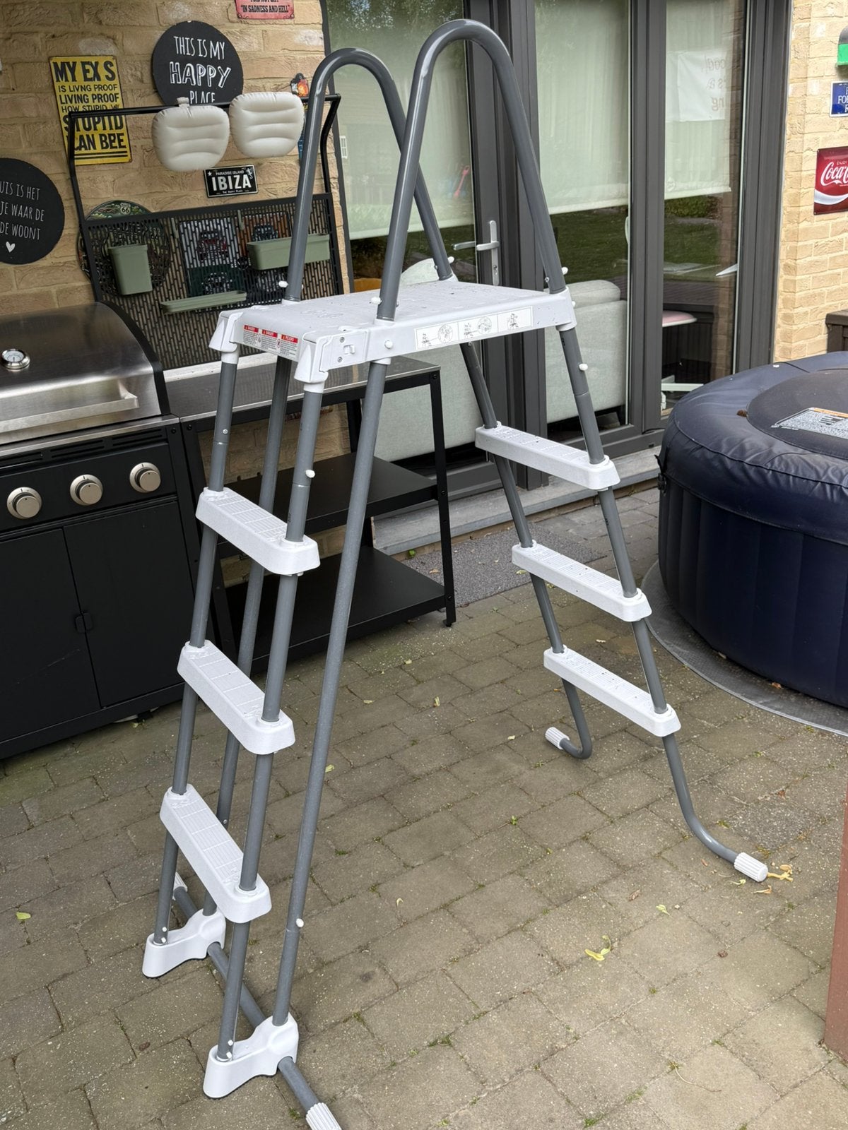 Stevige Intex zwembadladder, Enlèvement, Comme neuf