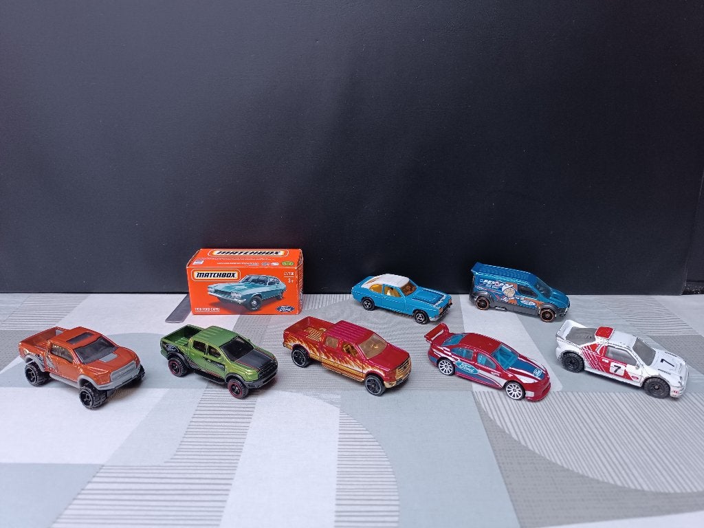 Ford - Matchbox Majorette Hot Wheels - F-150 - Capri - RS200, Enlèvement ou Envoi, Utilisé, Voiture