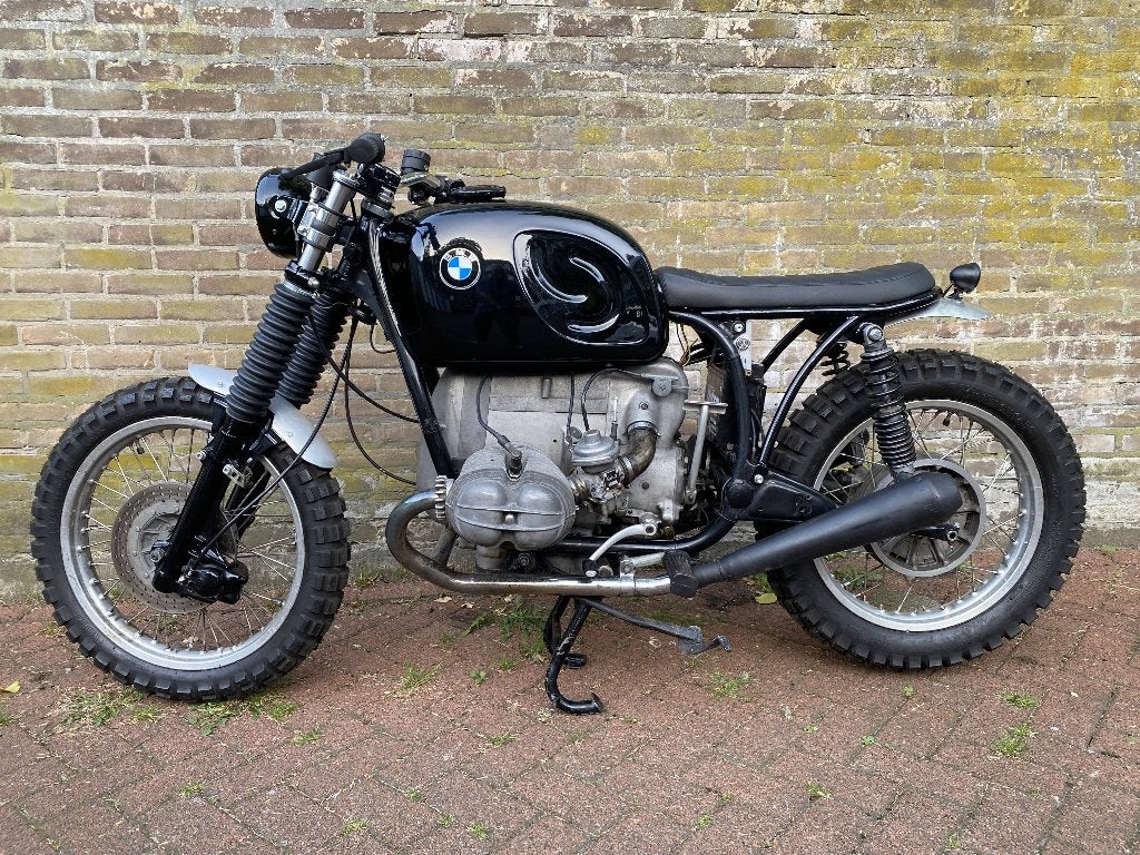 BMW R75/5 (R50/5) scrambler, dient afgerond te worden, Motoren, 750 cc, Cardan-aandrijving, 2 cilinders, Gebruikt