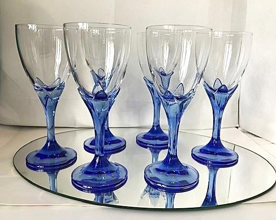 Bormioli Rocco Verres vin cristal Saphire Blue✨😍💑💎👌, Enlèvement ou Envoi