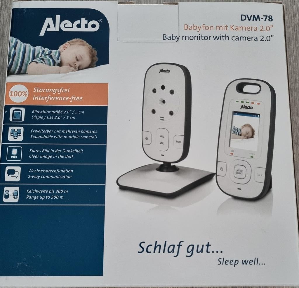 BABYPHONE ALECTO DVM 78 met camera 2.0, Kinderen en Baby's, Babyfoons, Ophalen, Nieuw, 250 meter of meer, Camera