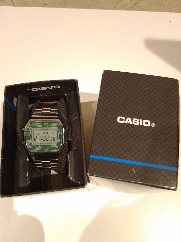 Montre Casio camo green, Montre-bracelet, Casio, Acier, Enlèvement