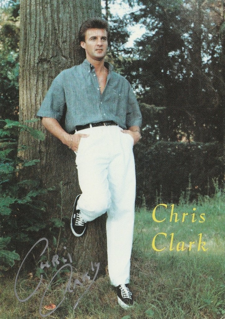 Chris Clark - foto met handtekening - 1996, Verzamelen, Ophalen of Verzenden, Zo goed als nieuw, Foto of Kaart, Gesigneerd
