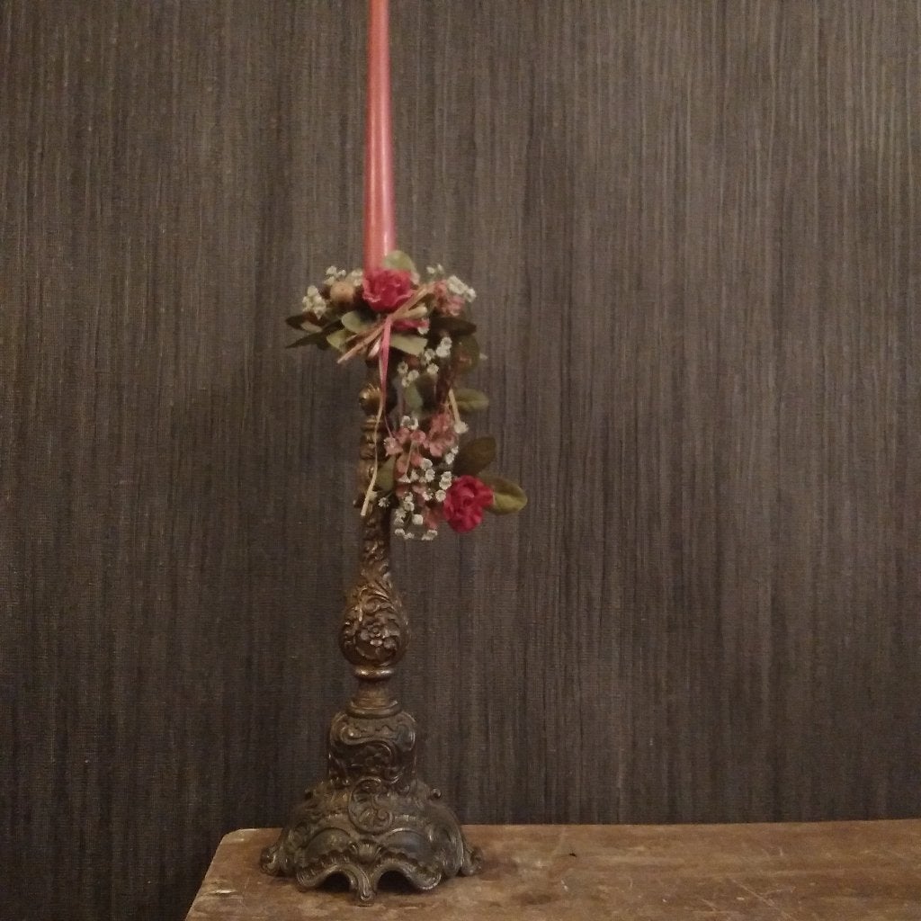 Prachtige antieke bronzen Italiaanse kandelaar, Antiek en Kunst, Verzenden, Brons