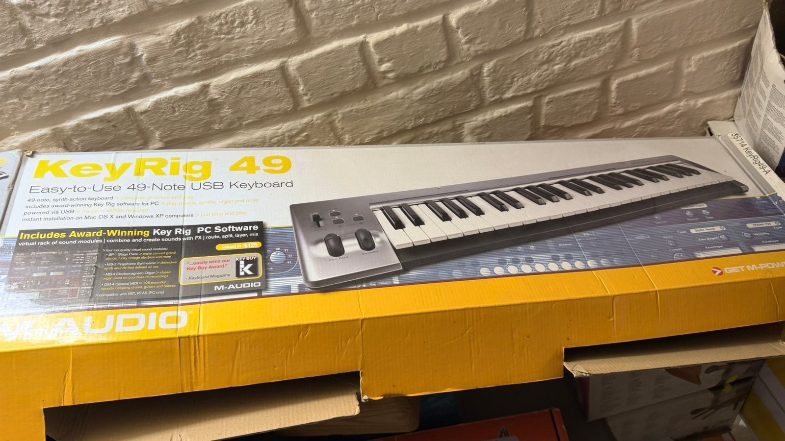 M-Audio KeyRig 49 USB MIDI-mastertoetsenbord, Ophalen, Nieuw