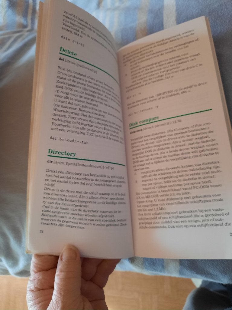 pc zakboekje MsDos, Livres, Enlèvement ou Envoi