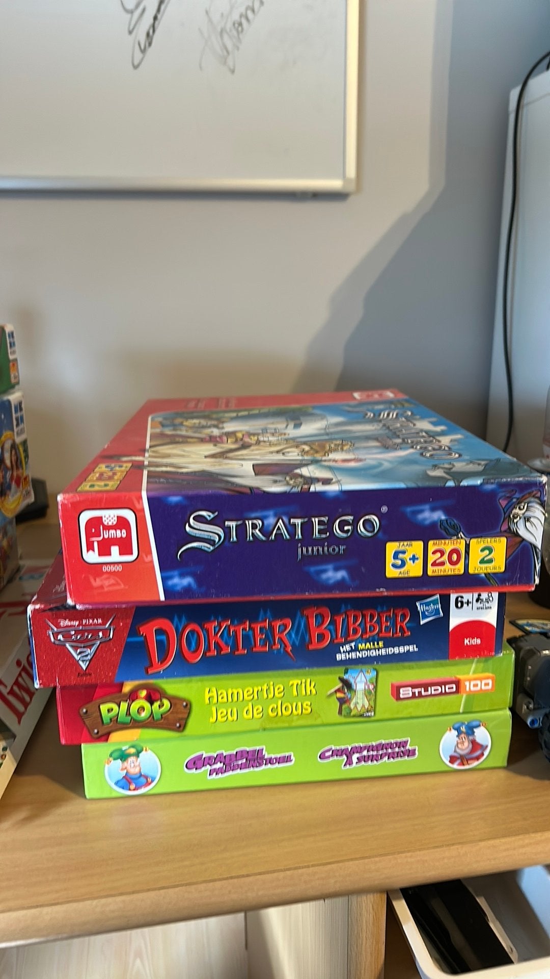 Stratego, dokter bibber, hamertje Tik, grabbel paddenstoel, Hobby en Vrije tijd, Ophalen, Zo goed als nieuw