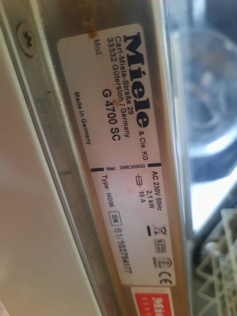 Gezocht Miele vaatwasser, Electroménager, Enlèvement