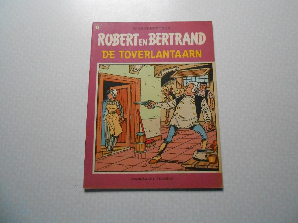 robert en bertrand 7 De toverlantaarn 1974 1ste druk., Boeken, Stripverhalen, Zo goed als nieuw, Eén stripboek, Ophalen of Verzenden