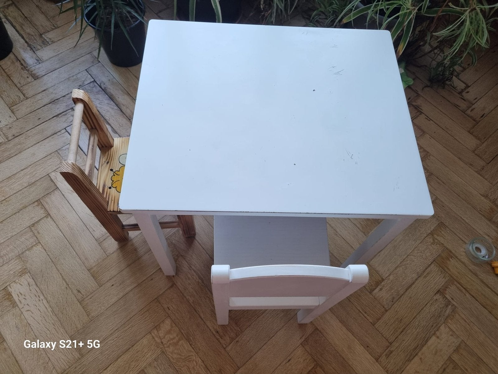 Kindertafel & 2 stoelen, Ophalen, Gebruikt, Tafel(s) en Stoel(en)