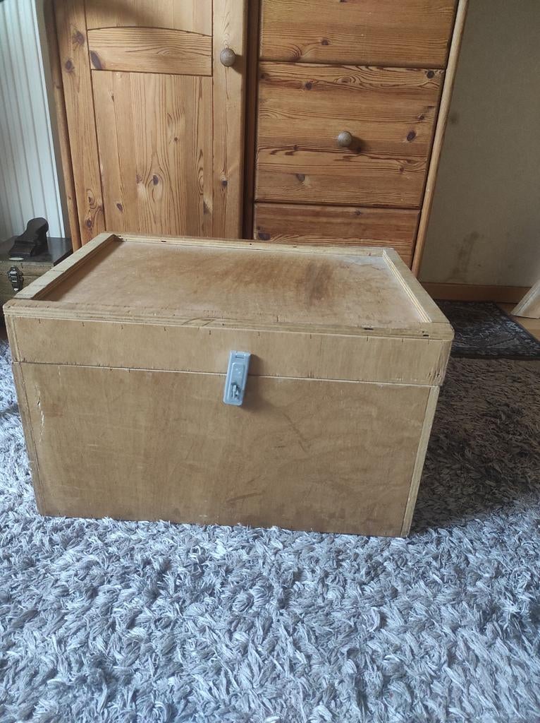 Grote houten kist opbergdoos, Huis en Inrichting, Woonaccessoires | Kisten, Ophalen, Minder dan 50 cm, Gebruikt, 50 tot 100 cm