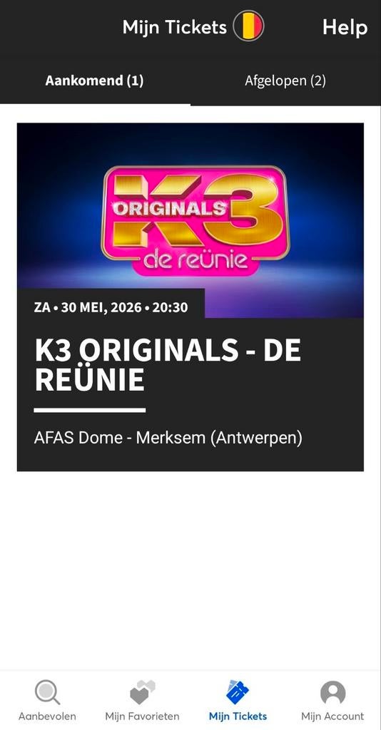 K3 reünie, Tickets en Kaartjes