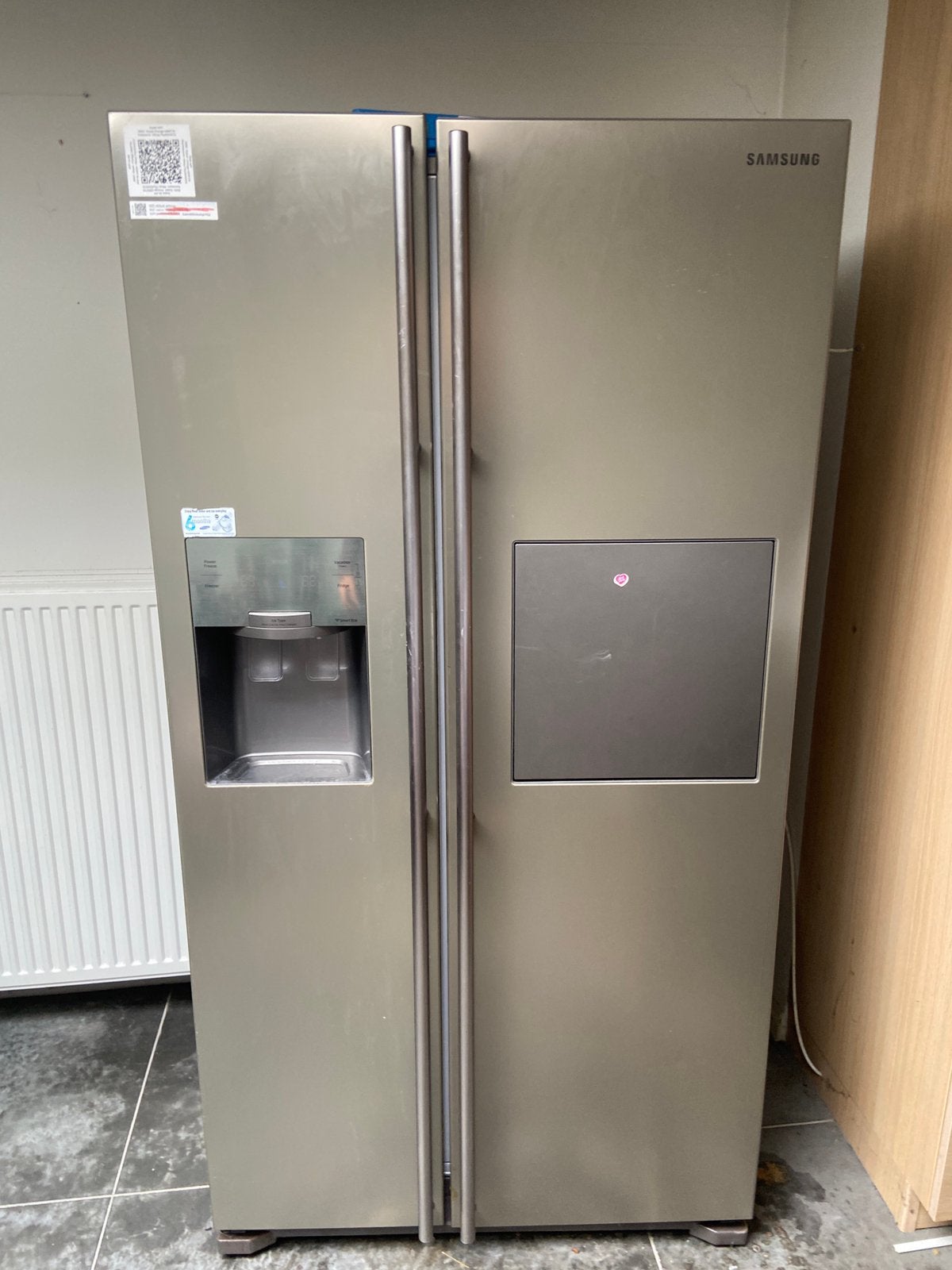 Americaanse frigo, Elektronische apparatuur, Koelkasten en IJskasten, Ophalen, Gebruikt, Met vriesvak
