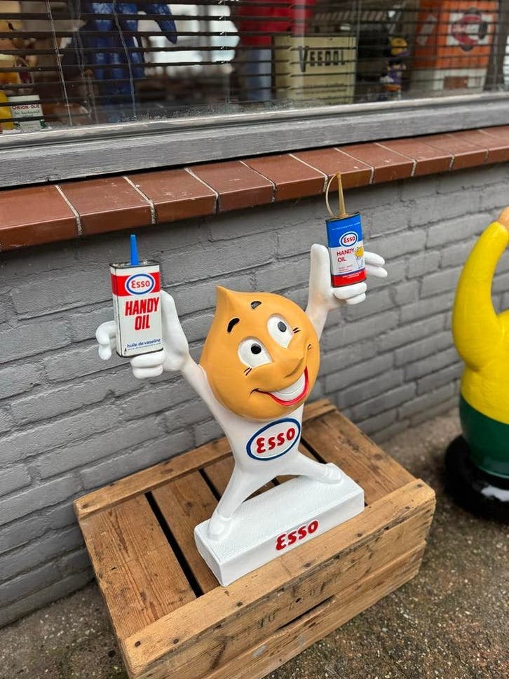 Vintage Esso Reclame Figuur Beeld, Verzamelen