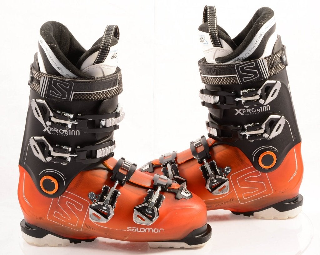40,5; 41EU skischoenen SALOMON X PRO R100 orange, MY custom, Sport en Fitness, Gebruikt, Verzenden, Schoenen, Salomon