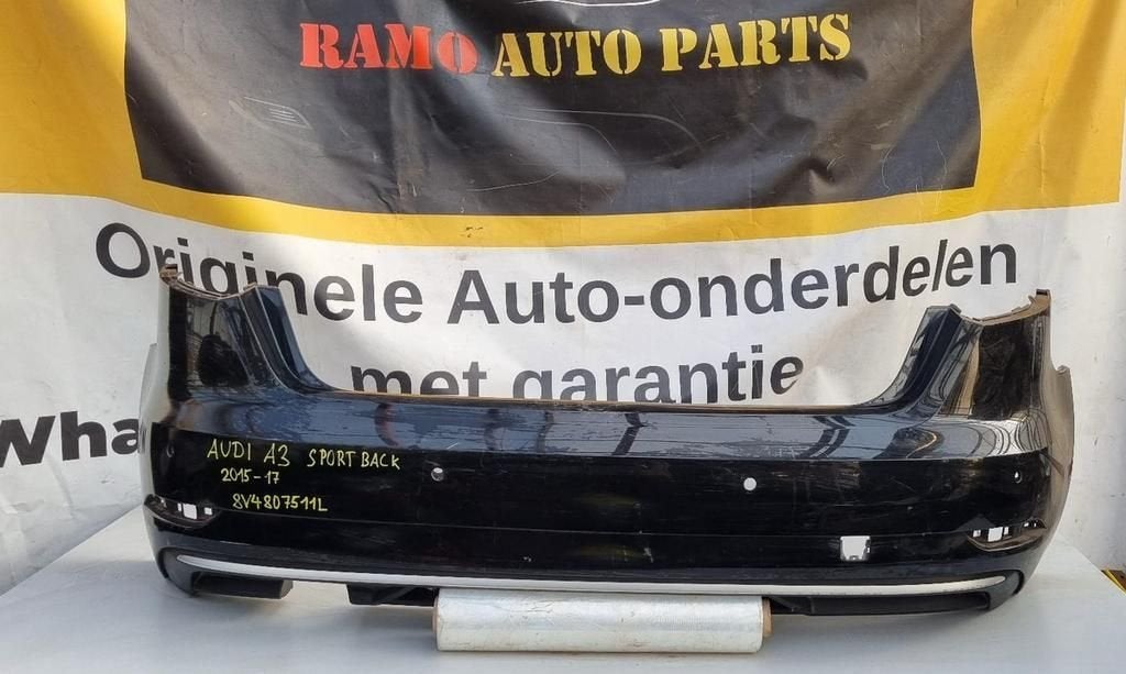 Achterbumper Audi A3 8V facelift Sportback '16-20 8V4807511L, Arrière, -, Utilisé, -