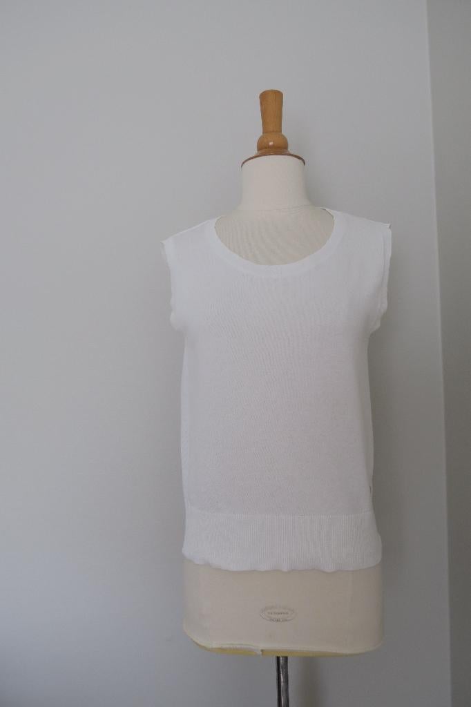 Witte top - Xandres - XS, Wit, Ophalen of Verzenden, Zo goed als nieuw, Zonder mouw