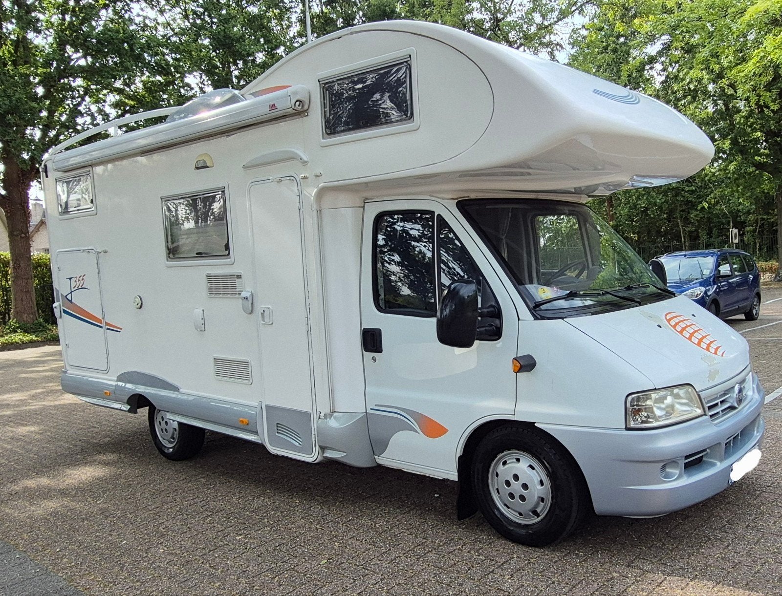 Joint J355 Fiat Ducato 2.8 JTD — 2005 — 160 000 km, Caravanes & Camping, Camping-cars, Jusqu'à 4, Caméra de recul, Toilette à cassette