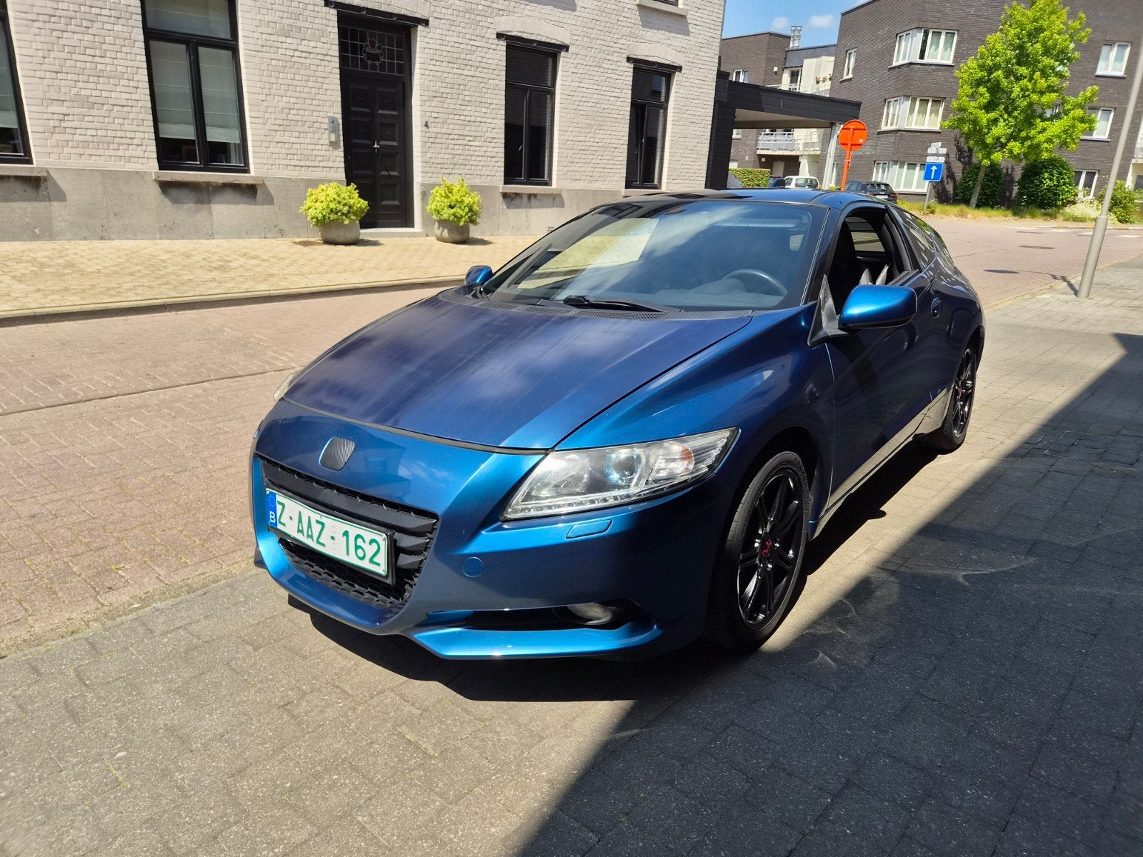 Honda CRZ 1.5GT 115pk, Auto's, Voorwielaandrijving, Zwart, 4 cilinders, Blauw