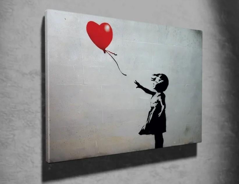 Banksy - Girl With a Balloon, Antiek en Kunst, Kunst | Schilderijen | Modern, Ophalen of Verzenden