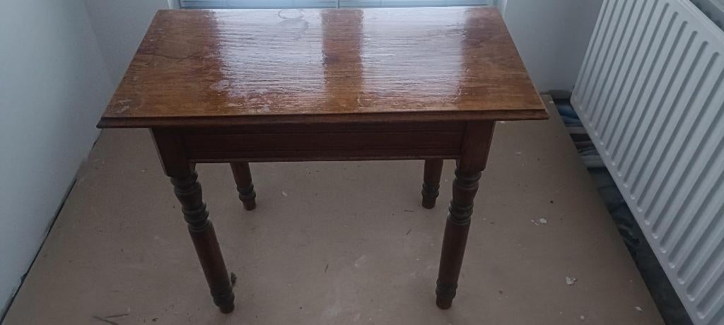 Bijzettafel, Huis en Inrichting, Tafels | Bijzettafels, Ophalen, Gebruikt, 75 cm of meer, 60 cm of meer