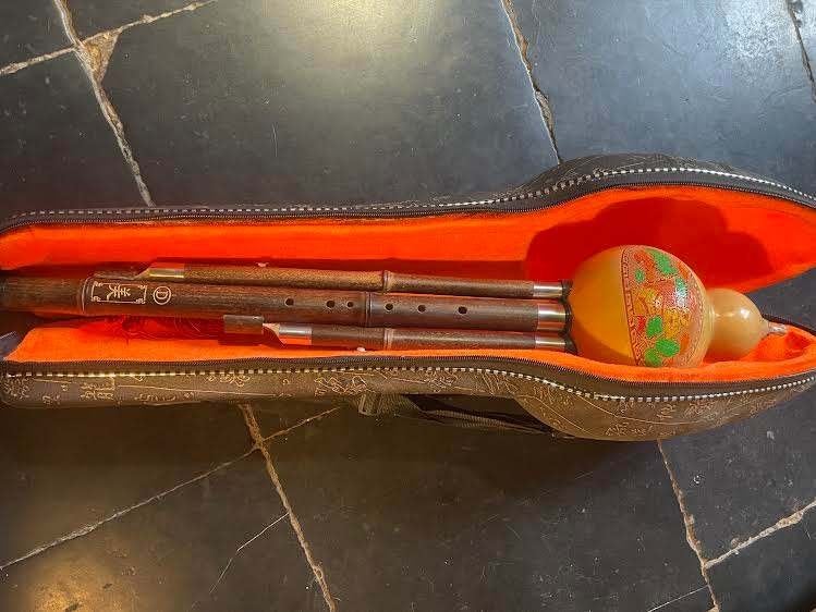 instrument à vent Hulusi, Enlèvement ou Envoi, Comme neuf, Avec valise