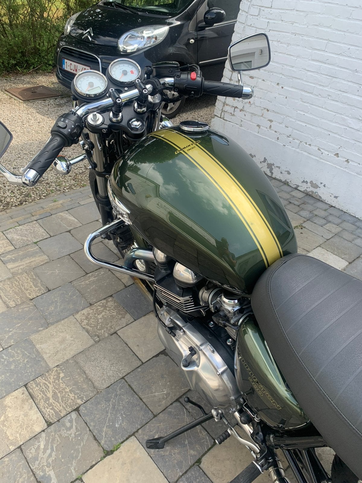 Thruxton 900 pieds 15 000 km, Permis Moto A, Plus de 35 kW, Échappement sport, 2 cylindres