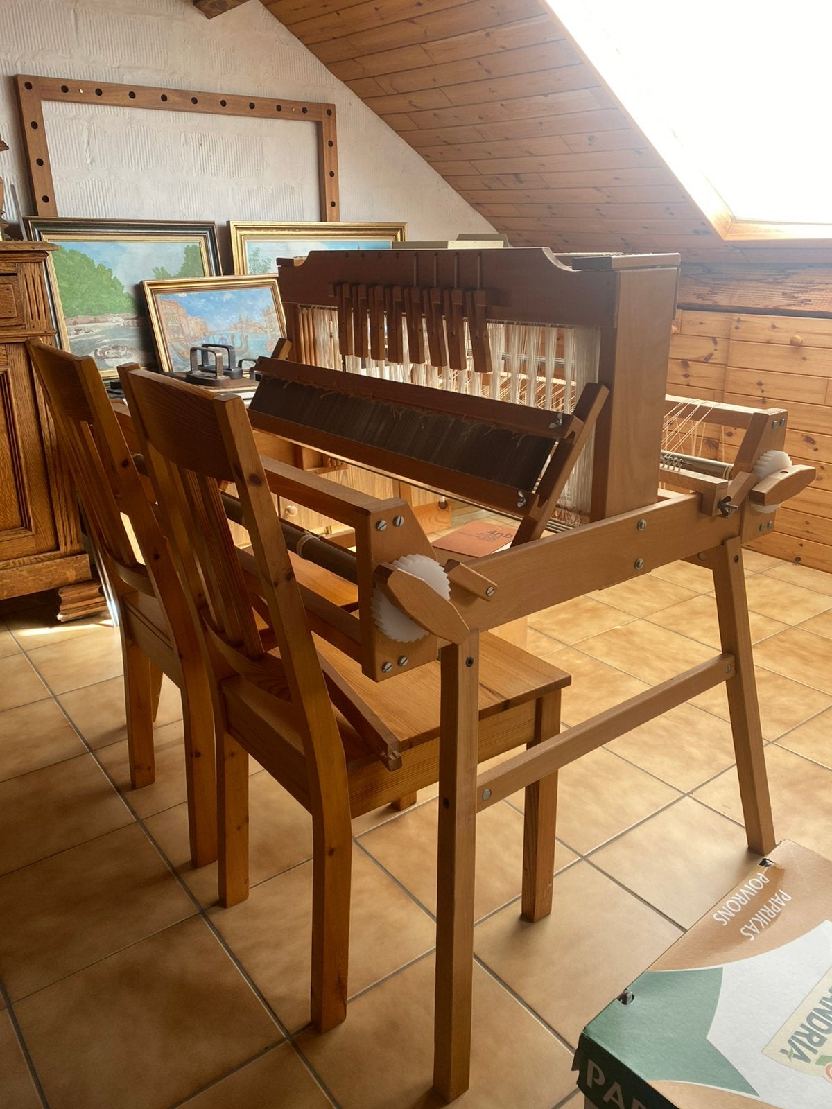 Tafelweefgetouw, Enlèvement