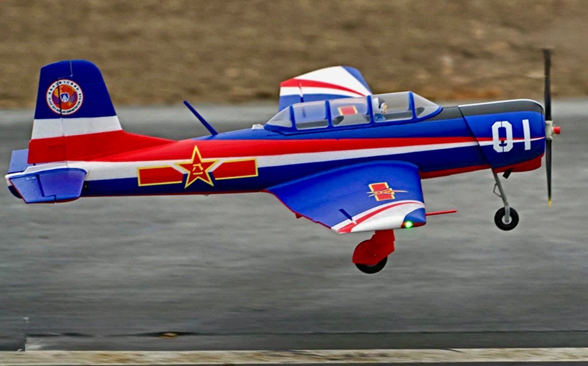 FMS 1200mm Nanchang CJ-6 V2, Hobby en Vrije tijd, Modelbouw | Radiografisch | Vliegtuigen, Ophalen, Zo goed als nieuw, Elektro