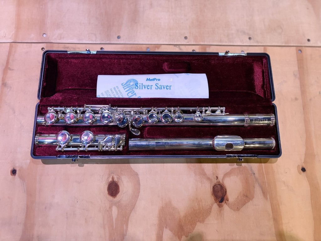 Jupiter JFL700EC Tweedehands Dwarsfluit, Muziek en Instrumenten, Blaasinstrumenten | Dwarsfluiten en Piccolo's, Ophalen, Dwarsfluit