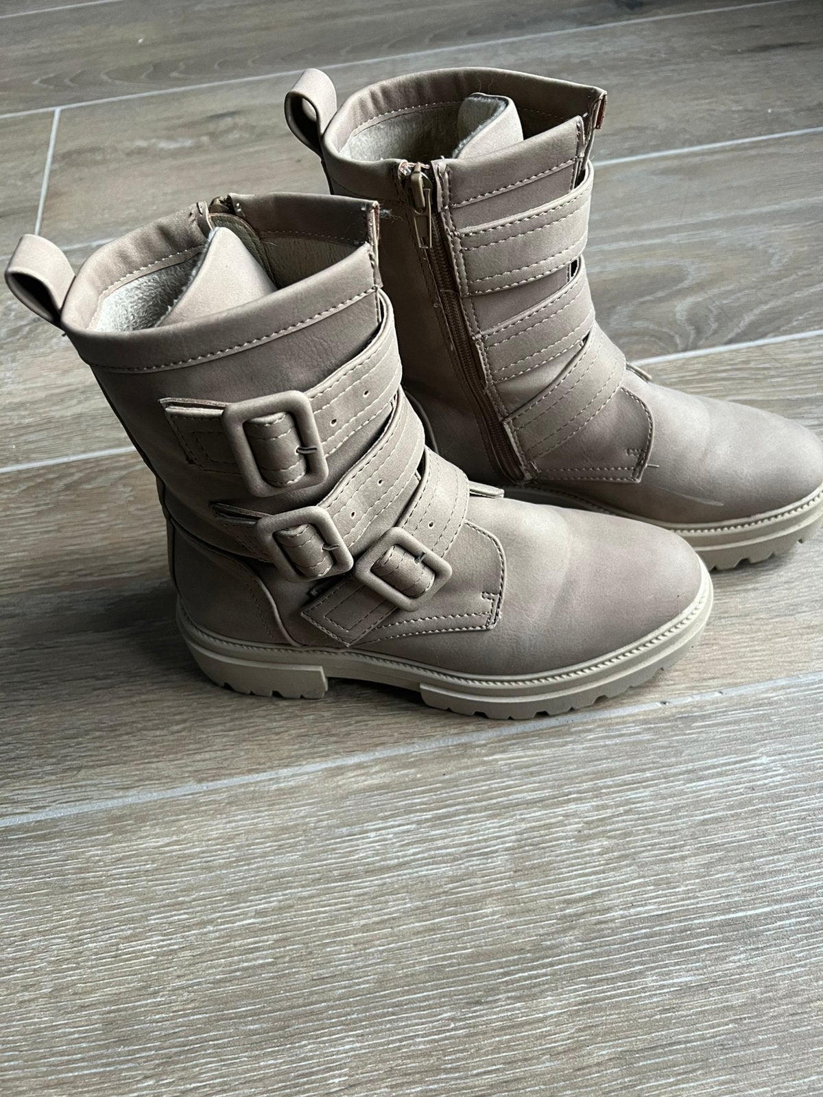 Dames laarsjes 39, Enlèvement ou Envoi, Comme neuf, Beige, Bottes hautes