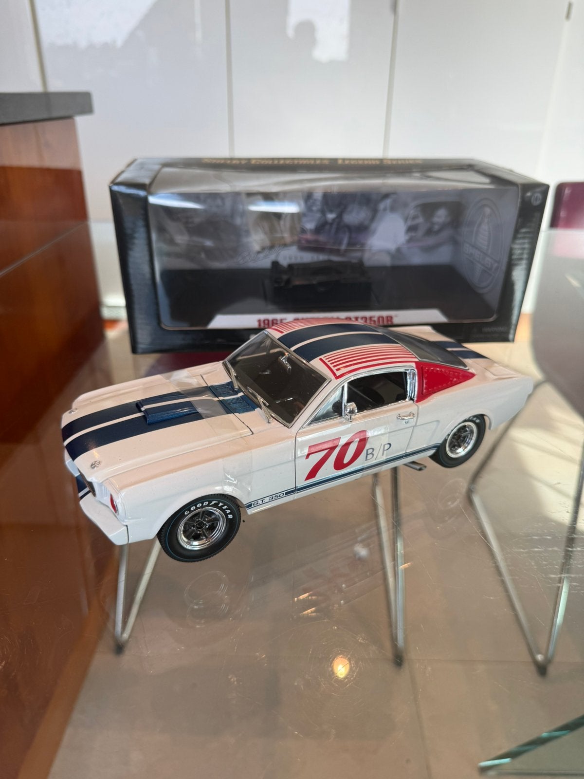 Ford Mustang Shelby GT350Rnuméro 70 1/18 Shelby Collectibles, Enlèvement ou Envoi, Comme neuf, Voiture, Autres marques