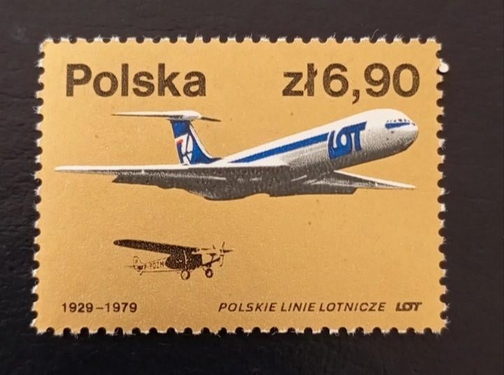 New stamp from Poland - aviation, Envoi
