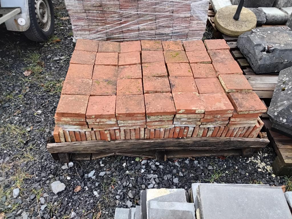 Terres cuites, Tuiles de terrasse, Comme neuf, Céramique, Enlèvement